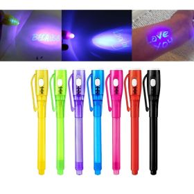 Invisible Spy Ink Pen 7 PCS with UV Pen Light, Invisible Ink Pen