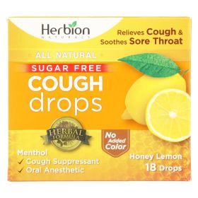 Herbion Naturals Honey Lemon Cough Drops - 1 Each - 18 Ct