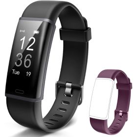 ID130PLUS HR bracelet-purple + black; fitness tracker; with blood pressure heart rate sleep health m