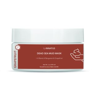 Dead Sea Mud Mask with Grapefruit Oil – 4oz Detoxifying & Purifying Face Mask – Infused with Lemon & Bergamot Oils for Acne Control & Skin Brightening