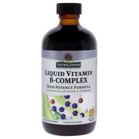 Liquid B-Complex Vitamin by Natures Answer for Unisex - 8 oz Dietary Supplement