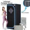 Portable Full Size  Infrared Sauna tent–Personal Home Spa;  with Infrared Panels;  Heating Foot Pad; Controller;  Foldable Chair ; Reading light.Easy