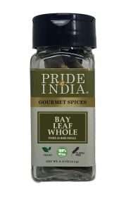 Pride of India – Bay Leaf Whole – Authentic Indian Culinary Spice/ Premium Quality – Gourmet & Preservatives Free – Easy to Use – 0.15 oz. Small Dual