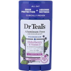 Dr. Teal's by Dr. Teal's Aluminum Free Deodorant - Magnesium+ Elderberry & Vitamin D & Essential Oils --75g/2.65oz