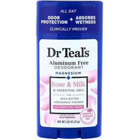 Dr. Teal's by Dr. Teal's Aluminum Free Deodorant - Magnesium+ Rose Milk & Essential Oils --75g/2.65oz