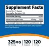 Nutricost Iodine (Natural Iodine from Organic Sea Kelp) 325mcg, 120 Capsules, Supplement