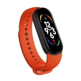 M7 Smart Watch Bluetooth Step Counting Sports Smart Bracelet Fitness Tracker Heart Rate Blood Pressure Sleep Monitor Smartwatch (Ships From: United States, Color: Red)