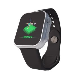 Usb Charging Fitness Tracker Bluetooth 4.0 Heart Rate Monitor Led Digital Sport Smart Watch For Andorid IOS 1.44 Inch Wristband (Ships From: China, Color: 02)