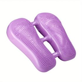 1pc Trendy Stepper; Mini Inflatable Balance Stepper Exercise Stepper For Women Home Gym Equipment (Color: purple)