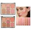 Highlighter Blush Palette Contour and Highlight Blush Palette Matte Blush Powder Face Cosmetics Blusher Light Face Blush Palette 1PCS