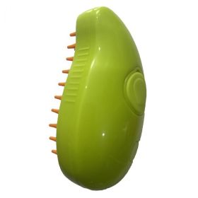 Steam brush for cats and dogs (Color: Green)