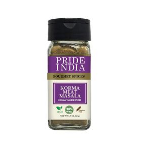 Pride of India – Korma Meat Masala Mix – Ideal for Traditional Meat/Lamb Curry – Gourmet & Flavorful – Seasoning Spice Blend – Easy to Use - 1.7 oz. S (size: 1.7 oz)