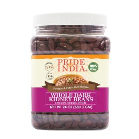 Pride Of India - Indian Whole Dark Kidney Beans - Protein & Fiber Rich Rajma (size: 1.5 LB)