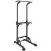 VEVOR Power Tower Dip Station, 10-Level Height Adjustable Pull Up Bar Stand