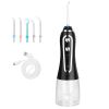 Portable Water Dental Flosser Cordless Rechargeable Dental Oral Irrigator IPX7 Waterproof Teeth Cleaner with 5 Modes 5 Nozzles 10.14oz Detachable Wate