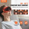 VEVOR Heated Eye Massager Eye Care Device 5 Modes Bluetooth Music 180° Foldable